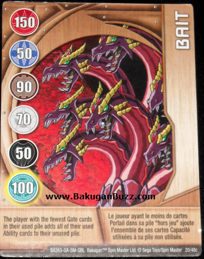 Bait 20 48c Bakugan 1 48c Card Set